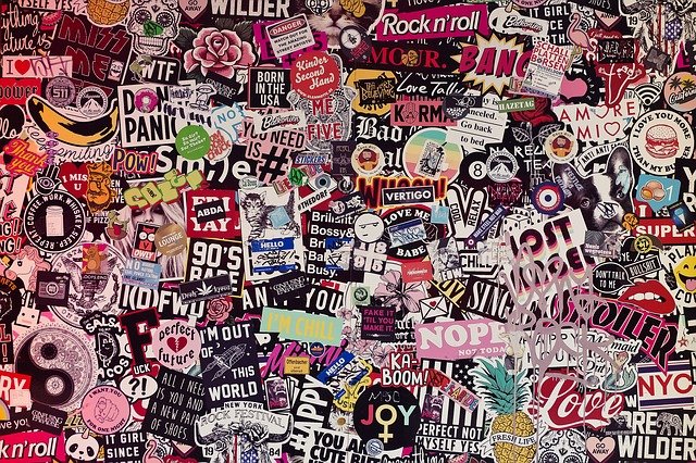 stickers vinyle rectangulaires